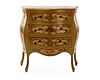 Venetian Style Paint Decorated Bombe Commode