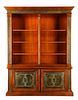 Contemporary Italian Stained Wood Bookcase