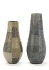 Set of Two Shagreen Stingray Covered Vases