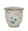 Chinese Famille Rose Planter with Bats & Birds