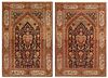 Pair Of Vintage Prayer Design Persian Tabriz Rugs 4 ft 11 in x 3 ft 3 in (1.49 m x 0.99 m) + 4 ft 11 in x 3 ft 3 in (1.49 m x 0.99 m)