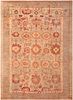 Antique Turkish Oushak Rug 14 ft 10 in x 10 ft 6 in (4.52 m x 3.2 m)