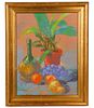 American, "Still Life With Potted Plant", Signed