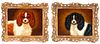 Collection Of Two Portraits Of Cavalier Spaniels