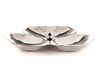 Mexican Modernist Sterling Silver & Vertu 3 Section Dish