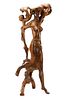 Milton Hebald, "Primavera", Figural Wood Sculpture