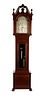 Mahogany Queen Anne Style Strike Silent Case Clock