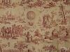 Rare French copper engraved curtain depicting Le