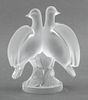 Lalique Crystal Ariane Doves Sculptures
