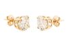 Timeless 14k Yellow Gold & Diamond Stud Earrings