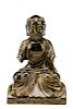 Rare Chinese Zen Buddhist Seated Figure of Damo
