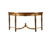 French Neoclassical Giltwood Demilune Console