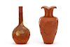 Group of 2 Chinese Yixing Pottery Vases, Marked
