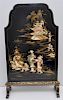 ENGLISH CHINOISERIE DECORATED FIRE SCREEN