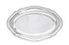 * A Danish Silver Meat Platter, Assay Master Christian F. Heise, Copenhagen, 1918, shaped oval with reeded rim
