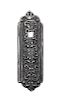 A Silver Mezuzah, 20th Century, chased with dense flowers, foliage and shellwork, slide-off copper backplate