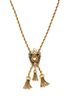 A Victorian Yellow Gold and Diamond Slide Necklace with Tassels, 24.80 dwts.