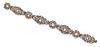 A Yellow Gold, Silver and Diamond Bracelet, 16.00 dwts.