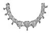 A Victorian Silver Necklace, Rosenthal, Jacob & Co., London, Circa 1900, formed of linked openwork rectangular panels and rococo