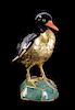 * A Swiss Gold, Jewel-Mounted and Hardstone Figure of a Duck, Erwin Klein for Vacheron Constantin, Paris, Circa 1980, formed as