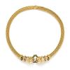 An 18 Karat Yellow Gold, Emerald, Diamond, Sapphire and Ruby Collar Necklace, Lalaounis, 69.90 dwts.