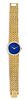 An 18 Karat Yellow Gold, Lapis Lazuli and Diamond Wristwatch, Piaget 39.40 dwts.