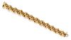 An 18 Karat Yellow Gold Bracelet, 29.70 dwts.