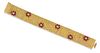 * An 18 Karat Yellow Gold, Ruby and Diamond Bracelet, British, Circa 1969, 46.80 dwts.