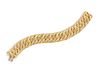 An 18 Karat Yellow Gold Link Bracelet, Tiffany & Co., France, 38.10 dwts.