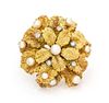 An 18 Karat Yellow Gold, Cultured Pearl and Diamond Brooch, Tiffany & Co., 15.10 dwts.