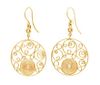 A Pair of 18 Karat Yellow Gold and Diamond "Mauresque" Earrings, Roberto Coin, 6.20 dwts.