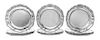 A Set of Twelve Victorian Silver Dinner Plates, John S. Hunt and Robert Roskell, London, 1872, shaped circular with applied guil