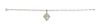 * A Platinum Bracelet with Platinum and Diamond Pendant, Circa 1913, 2.10 dwts.