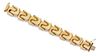 * A Yellow Gold Geometric Link Bracelet, 27.60 dwts.