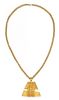 * A Yellow Gold Pendant, 24.90 dwts.