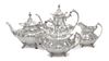 An American Silver Four-Piece Tea and Coffee Set, Reed & Barton, Taunton, MA, Circa 1965, Hampton Court pattern, comprising a te