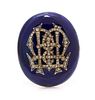 A Victorian Yellow Gold, Diamond and Enamel Monogram Brooch, 10.30 dwts.