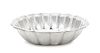 * An American Silver Bowl, Gorham Mfg. Co., Providence, RI, 1956, of lobed shaped circular form with stepped reeded rim