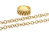 A Collection of 18 Karat Yellow Gold Textured Jewelry, 20.60 dwts.