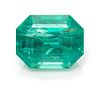 A 1.97 Carat Octagonal Step Cut Emerald,