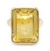 A Yellow Gold and Citrine Ring, 9.60 dwts.