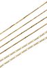 * A Collection of 14 Karat Yellow Gold Chain Necklaces, 28.00 dwts.