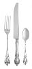* An American Silver Flatware Service, Lunt Silversmiths, Greenfield MA, First Quarter 20th Century, Monticello pattern, compris