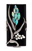 An Onyx, Opal, and Cultured Pearl Slide/Pendant, 13.20 dwts.