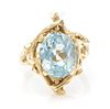 A Yellow Gold and Topaz Ring, 5.80 dwts.