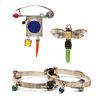 * A Collection of Sterling Silver, Glass, Enamel, Multigem and Rubber Jewelry, Heinz Brummel, Circa 1994-1999, 90.40 dwts.