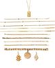 A Collection of Yellow Gold Jewelry, 56.00 dwts.