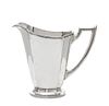 * An American Silver Pitcher, International Silver Co., Meriden, CT, 20th Century, of tapering panelled oval form with angular l
