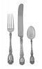 * An American Silver Part Flatware Service, Gorham Mfg. Co., Providence, RI, Early 20th Century, Florentine pattern, engraved wi