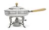 * An American Silver Chafing Dish on Lampstand, Tiffany & Co., New York, NY, Circa 1920, of circular form, the dish, stand and d